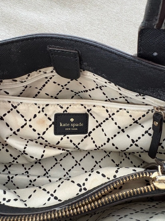 kate spade Black Leather Satchel with Gold Hardware - Picture 5 of 6